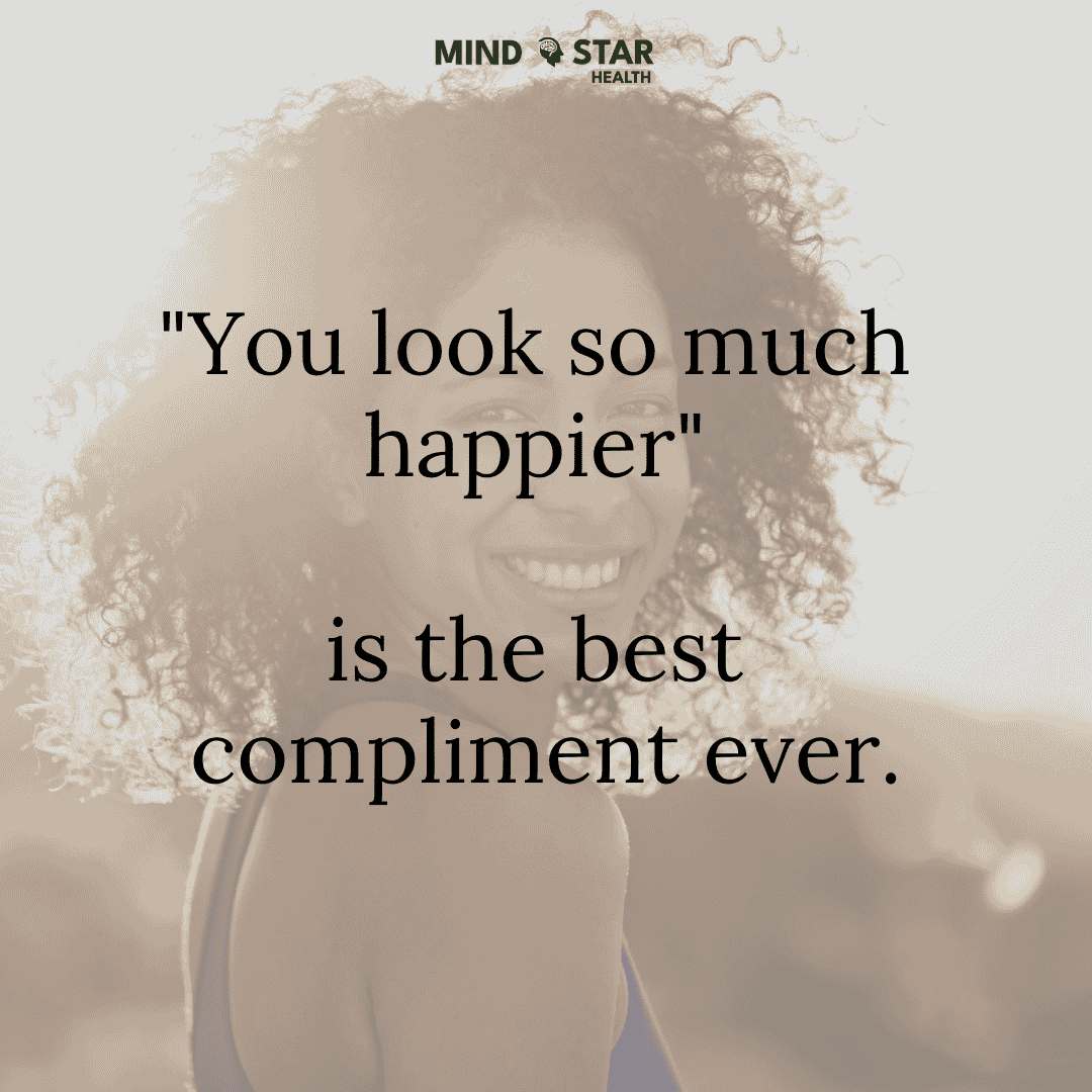 You look so much happier