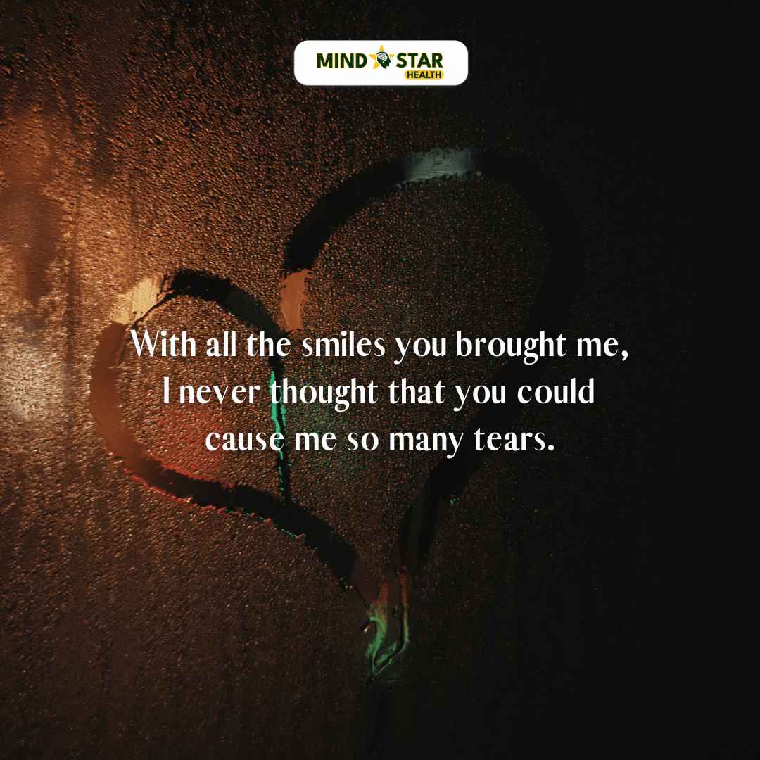 With all the smiles you brought me