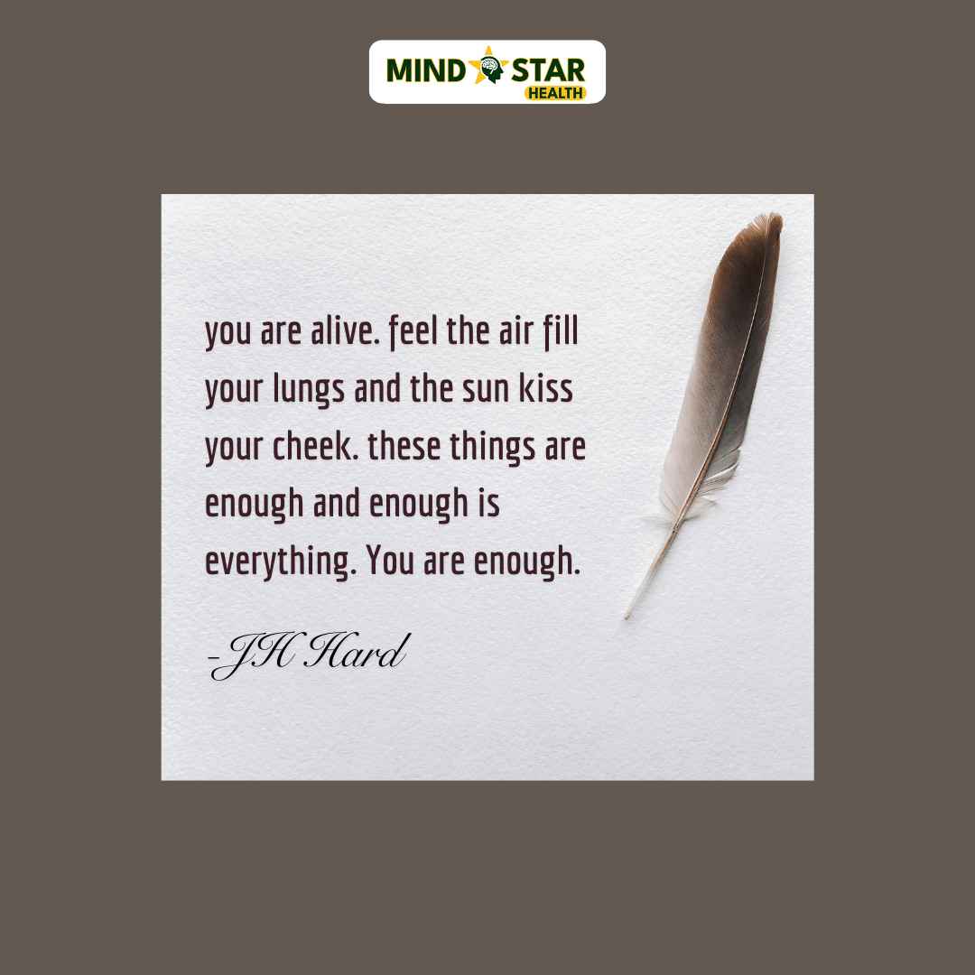 You are alive, feel the air